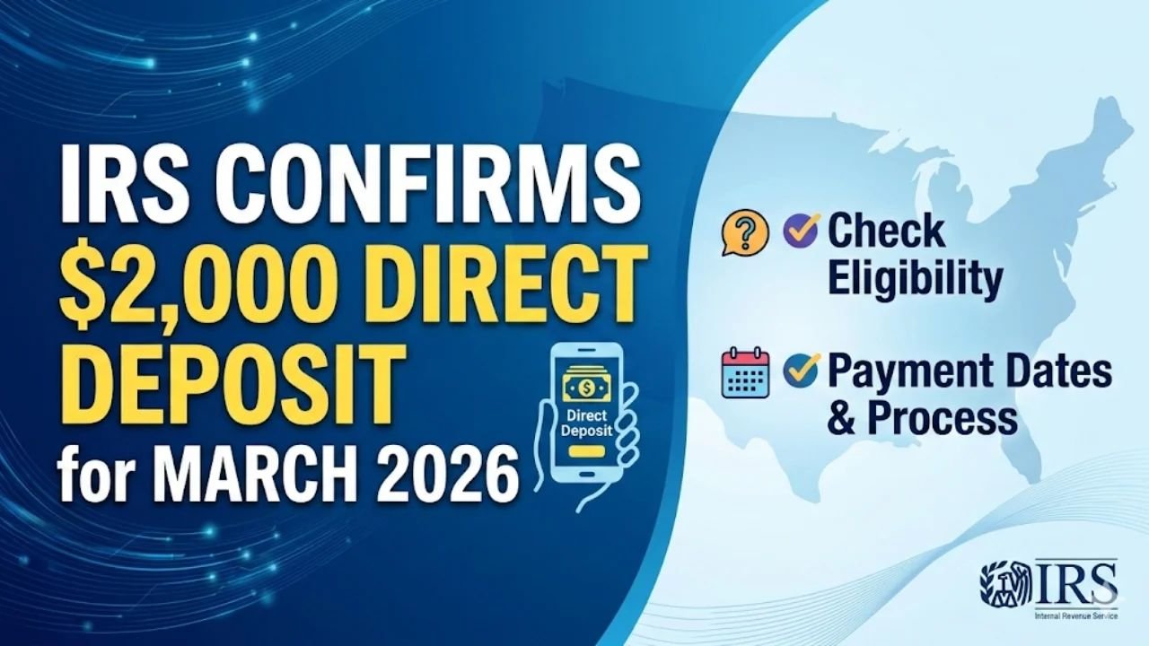 IRS Confirms $2,000 Direct Deposit for Eligible Americans in March 2026