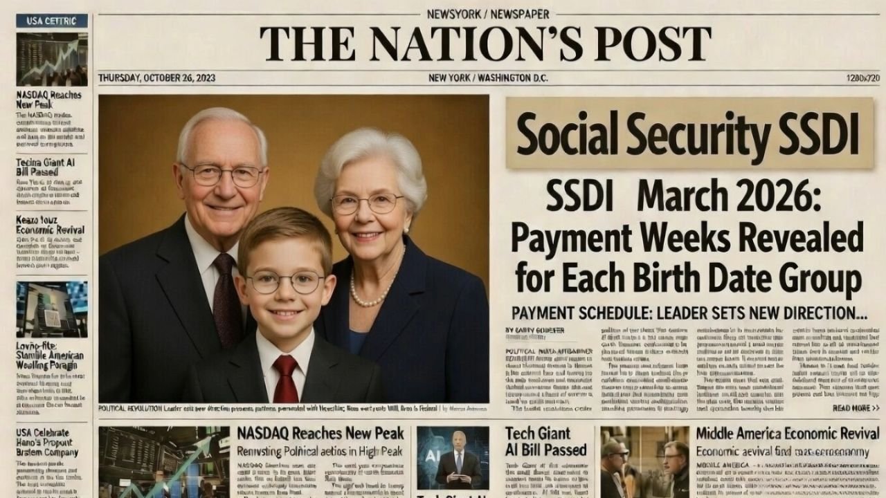 Social Security SSDI March 2026: Full Payment Schedule by Birth Date