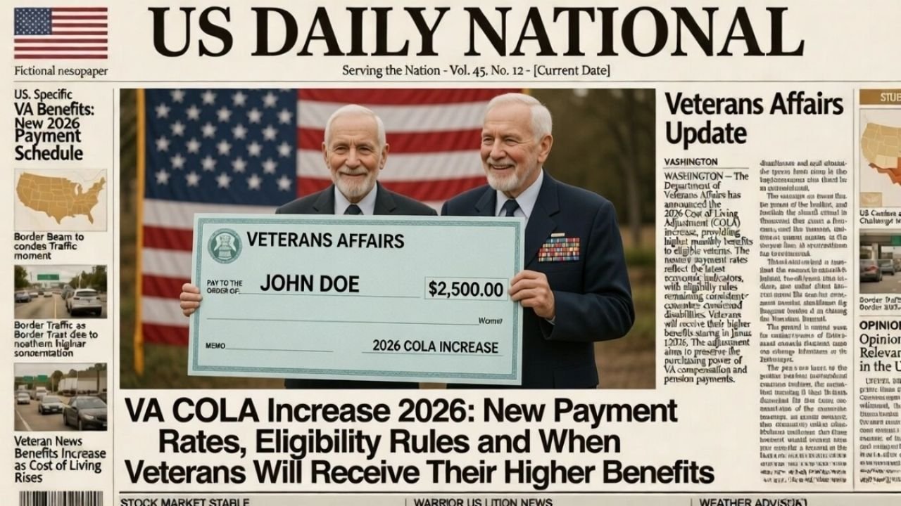 VA COLA Increase 2026: Updated Benefits, Eligibility, and Payment Schedule for Veterans